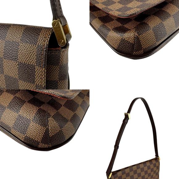 Louis Vuitton Ebene Brown Shoulder Bag Musette Tango Damier - Picture 4 of 4